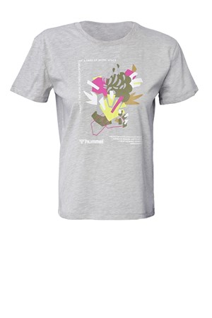 Hummel Cherez Kadın Tişört 911486-2010 Gri
