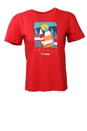 Hummel Marino Kadın Tişört 911519-1301 Kırmızı