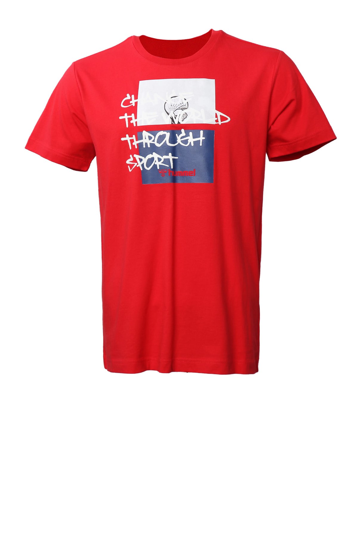 Hummel Pointtal Erkek Tişört 911532-1301 Kırmızı