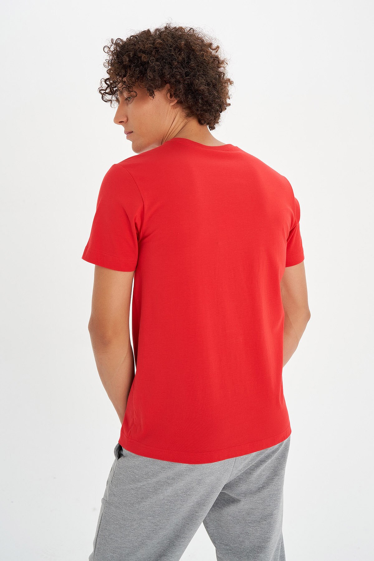 Hummel Pointtal Erkek Tişört 911532-1301 Kırmızı