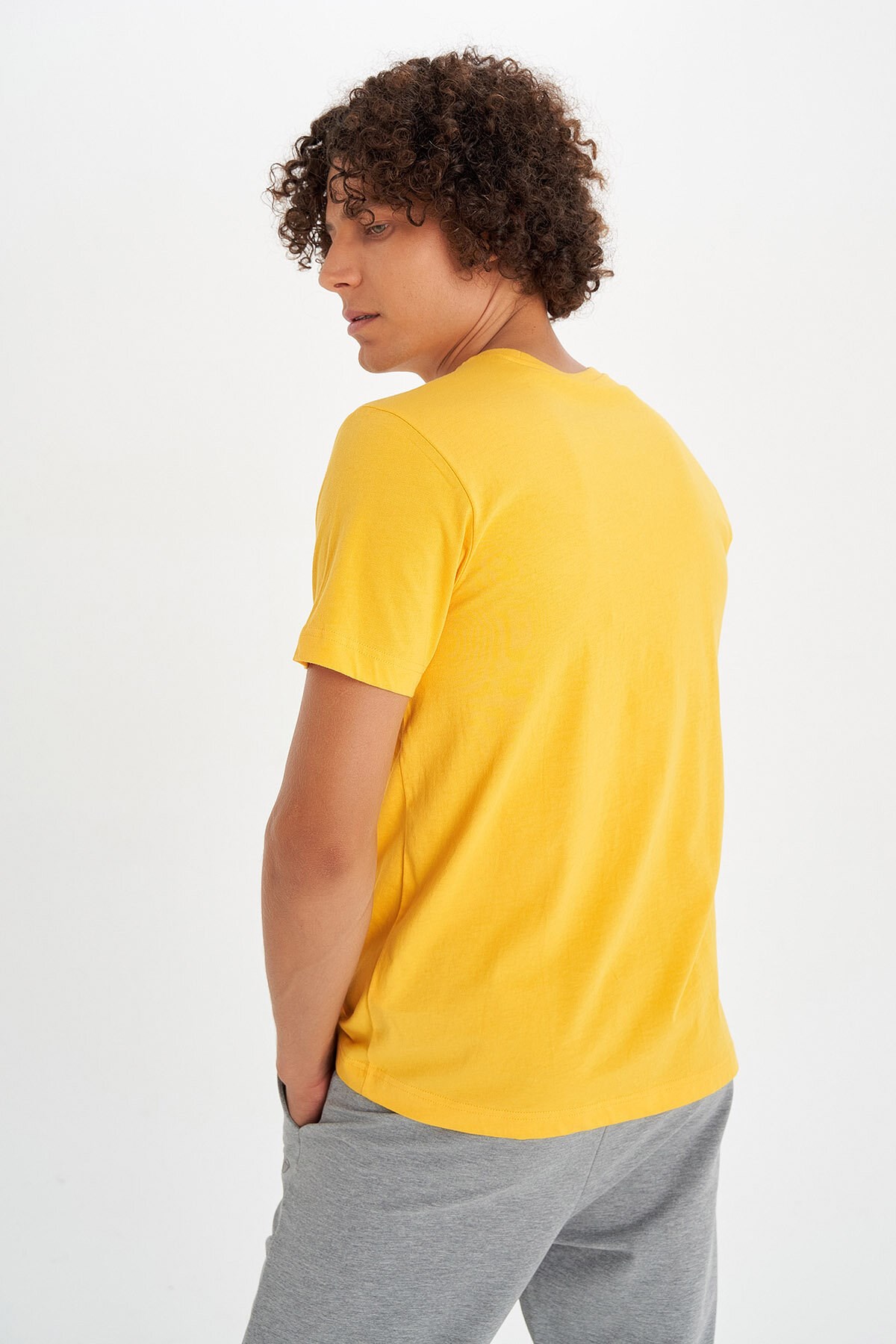 Hummel Pointtal Erkek Tişört 911532-2105 Sarı