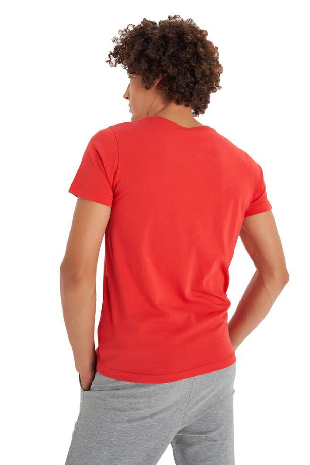Hummel Tobby  Erkek Tişört 911548-1301 Kırmızı