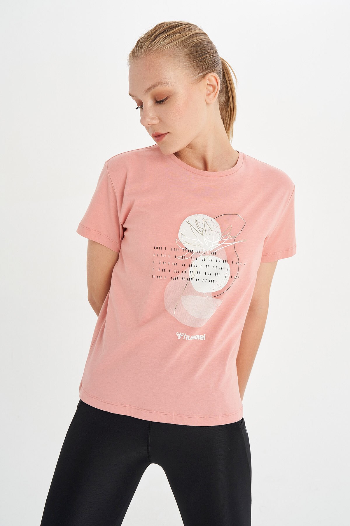 Hummel Tobino  Kadın Tişört 911549-2098 Pembe