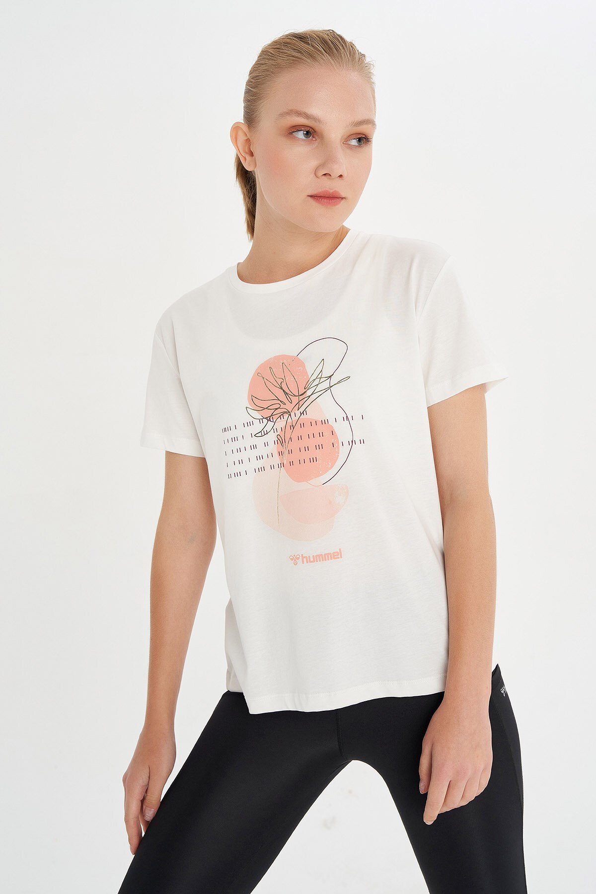 Hummel Tobino  Kadın Tişört 911549-9003 Beyaz