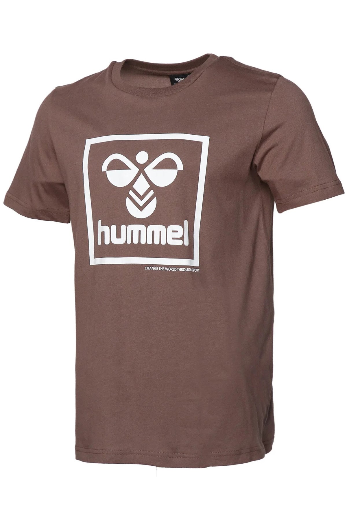 Hummel T-İsam Erkek Tişört 911558-9858 Kahverengi