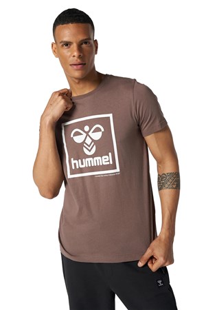 Hummel T-İsam Erkek Tişört 911558-9858 Kahverengi