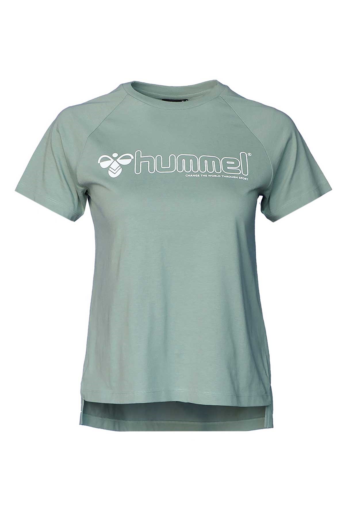 Hummel T-Noni 2.0 Kadın Tişört 911559-6607 Yeşil