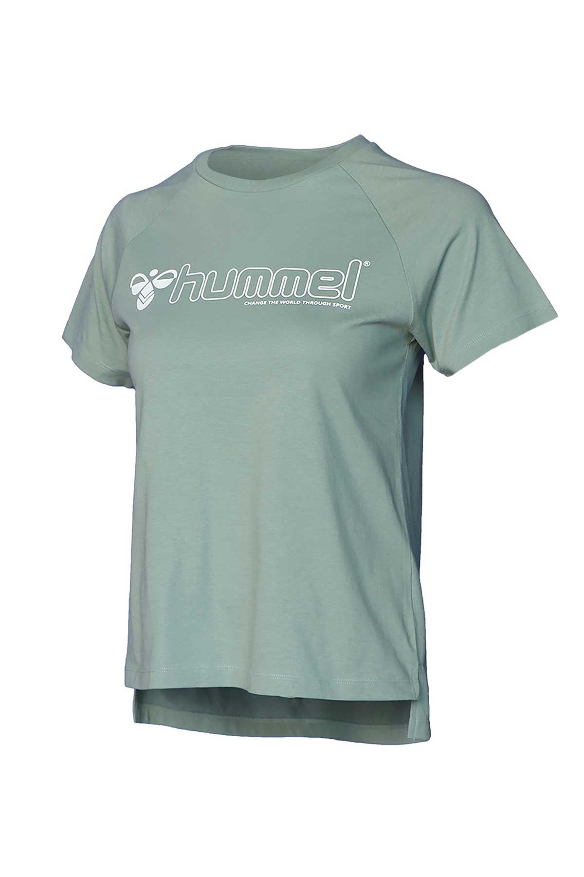 Hummel T-Noni 2.0 Kadın Tişört 911559-6607 Yeşil