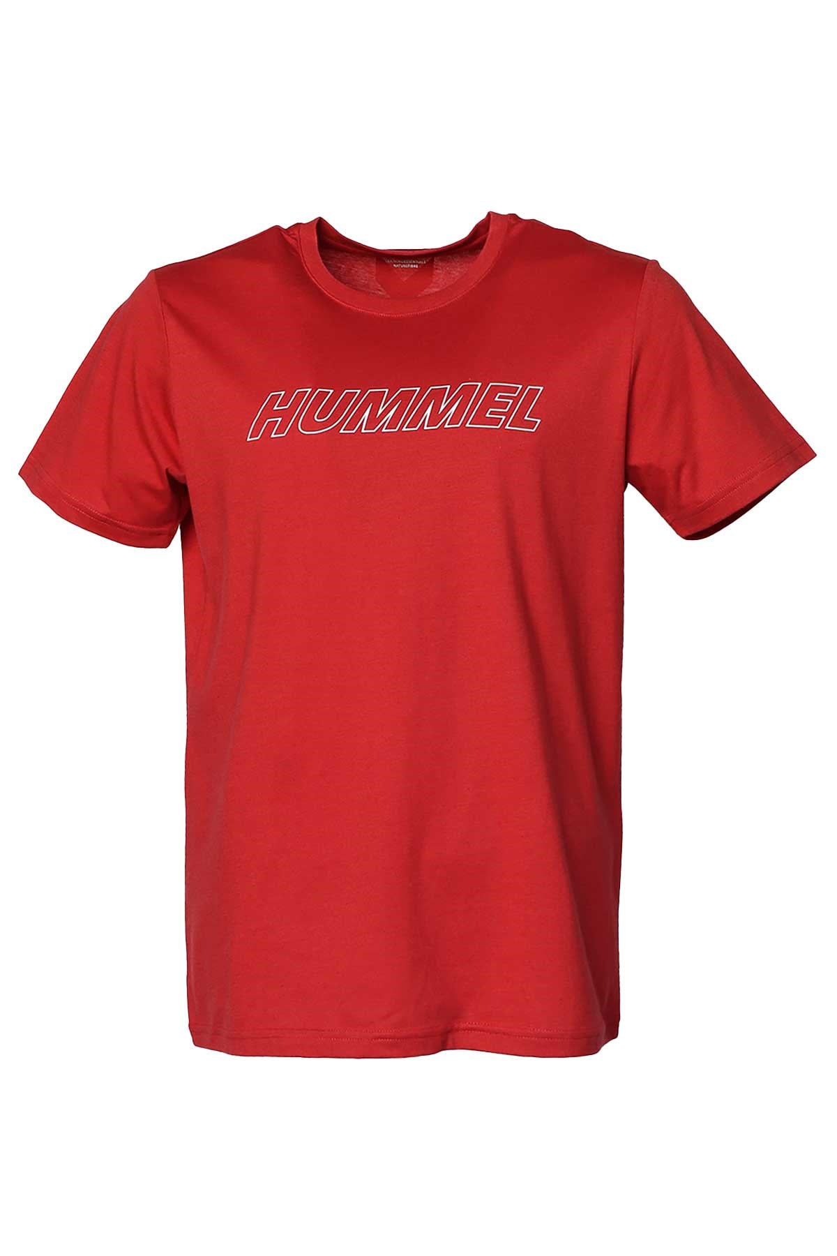 Hummel Callum Cotton Erkek Tişört 911614-2220 Kırmızı