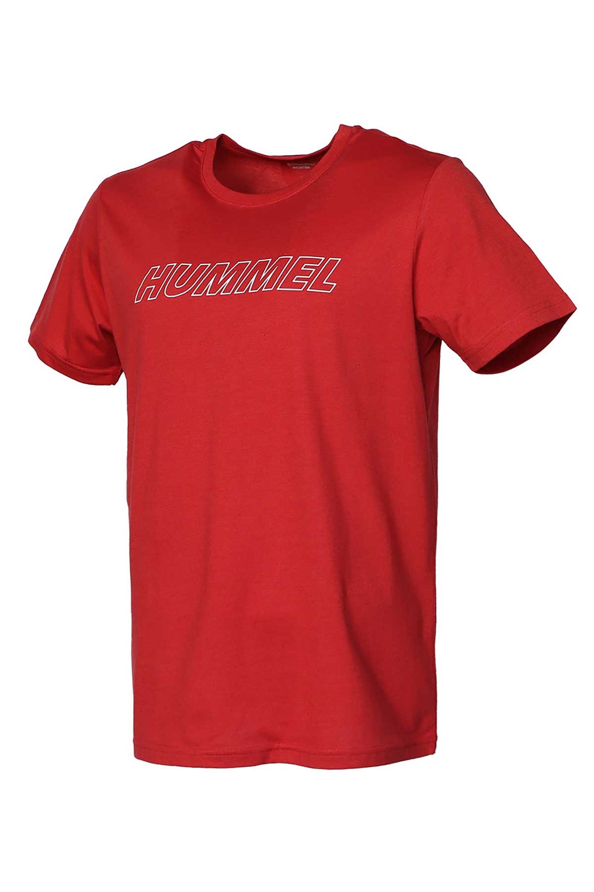 Hummel Callum Cotton Erkek Tişört 911614-2220 Kırmızı