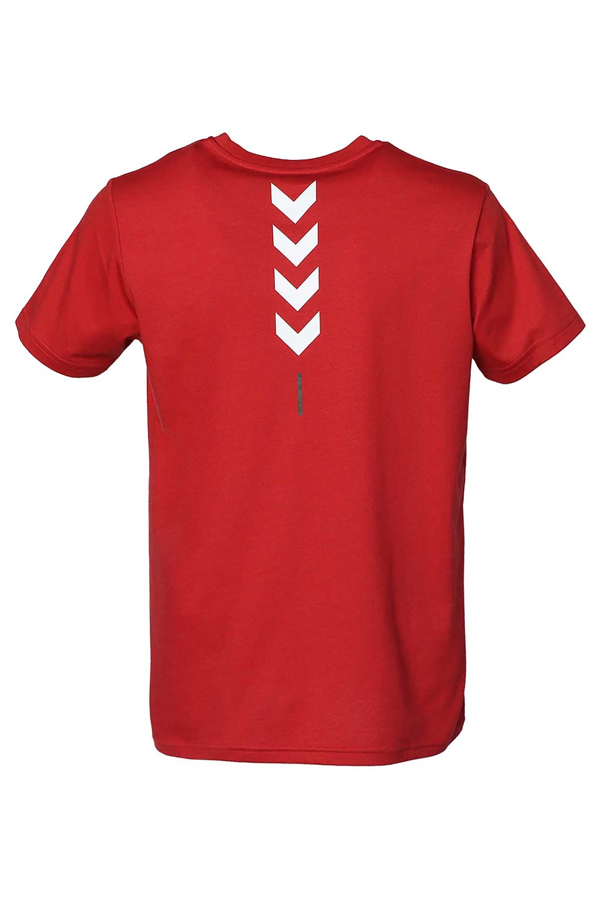 Hummel Callum Cotton Erkek Tişört 911614-2220 Kırmızı