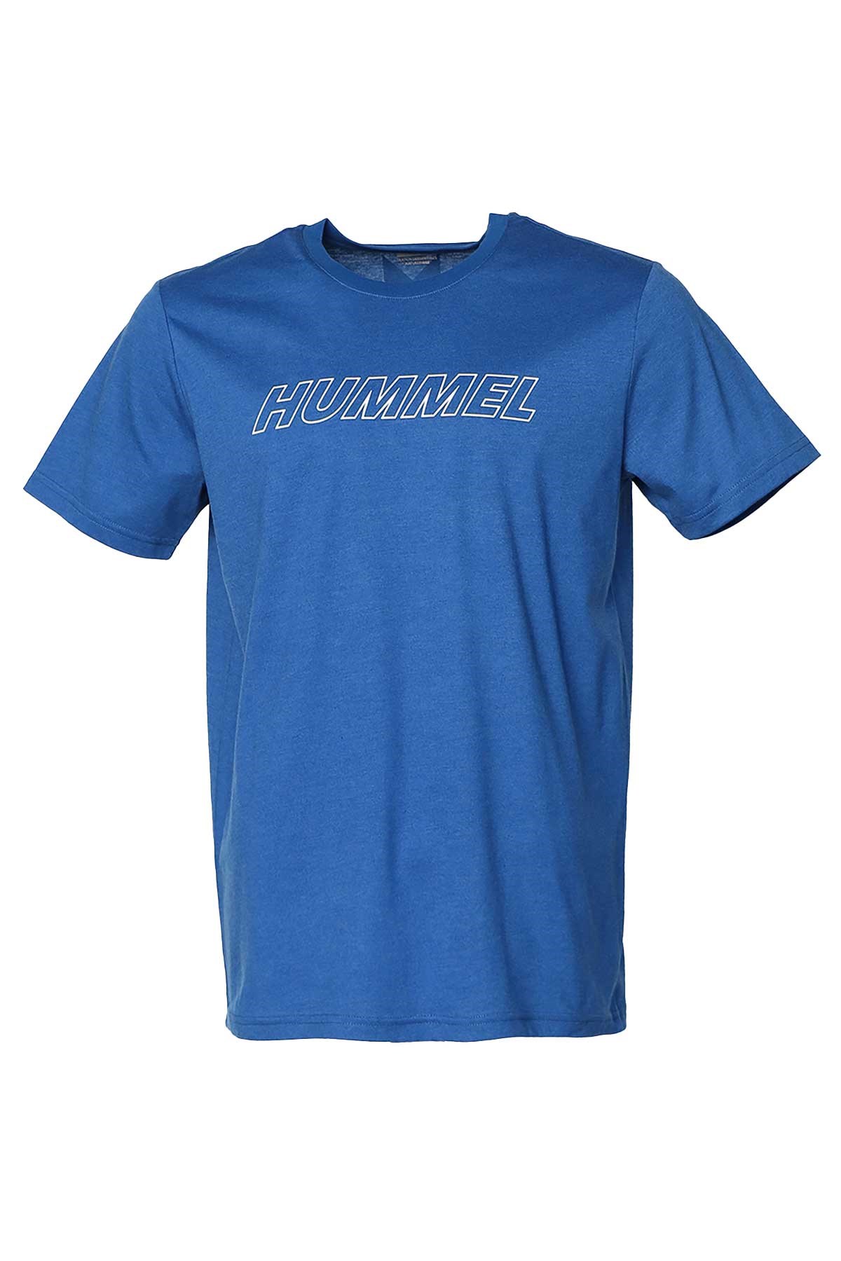 Hummel Callum Cotton Erkek Tişört 911614-7045 Mavi