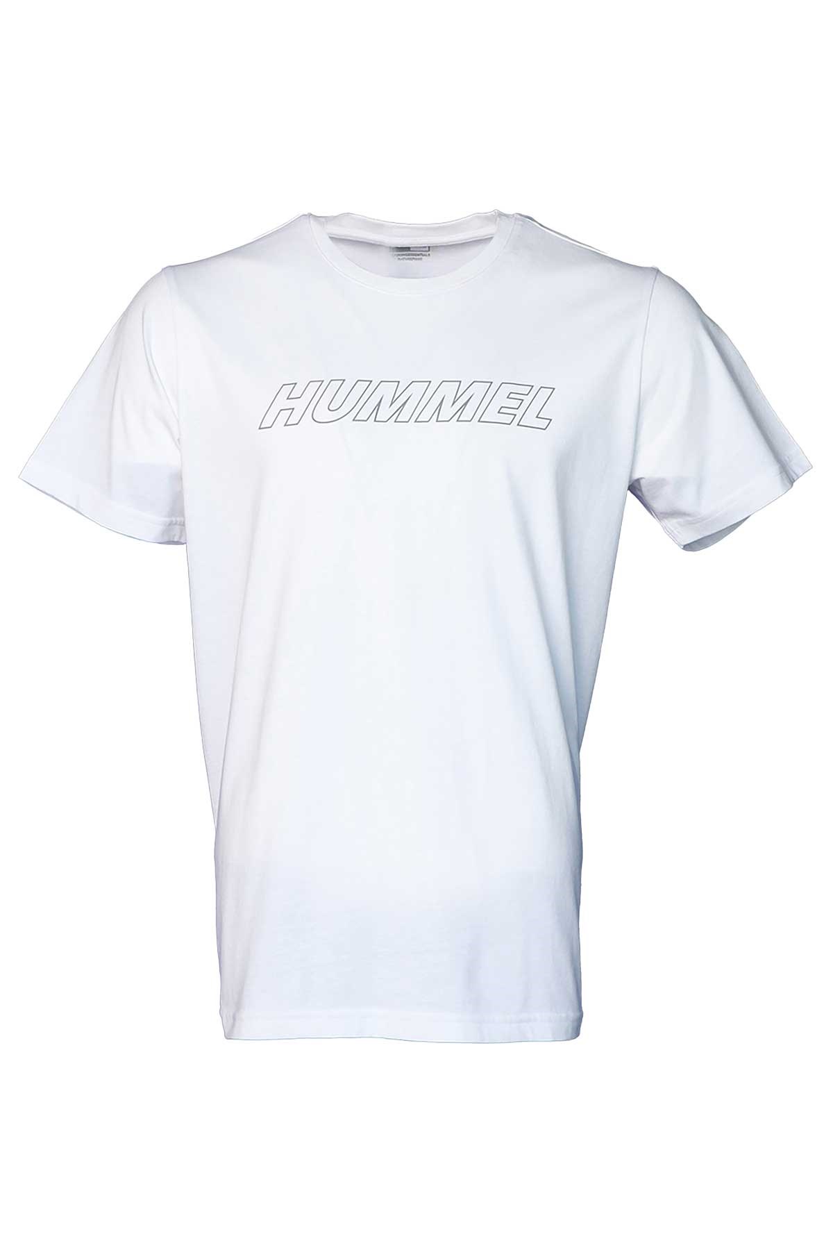 Hummel Callum Cotton Erkek Tişört 911614-9001 Beyaz