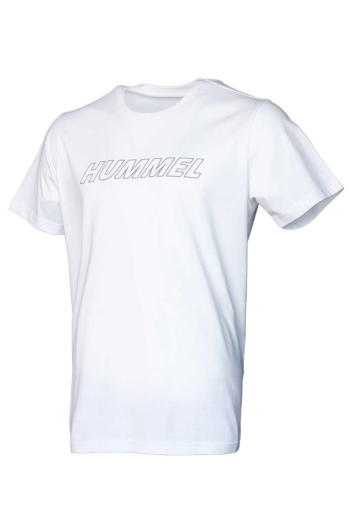 Hummel Callum Cotton Erkek Tişört 911614-9001 Beyaz