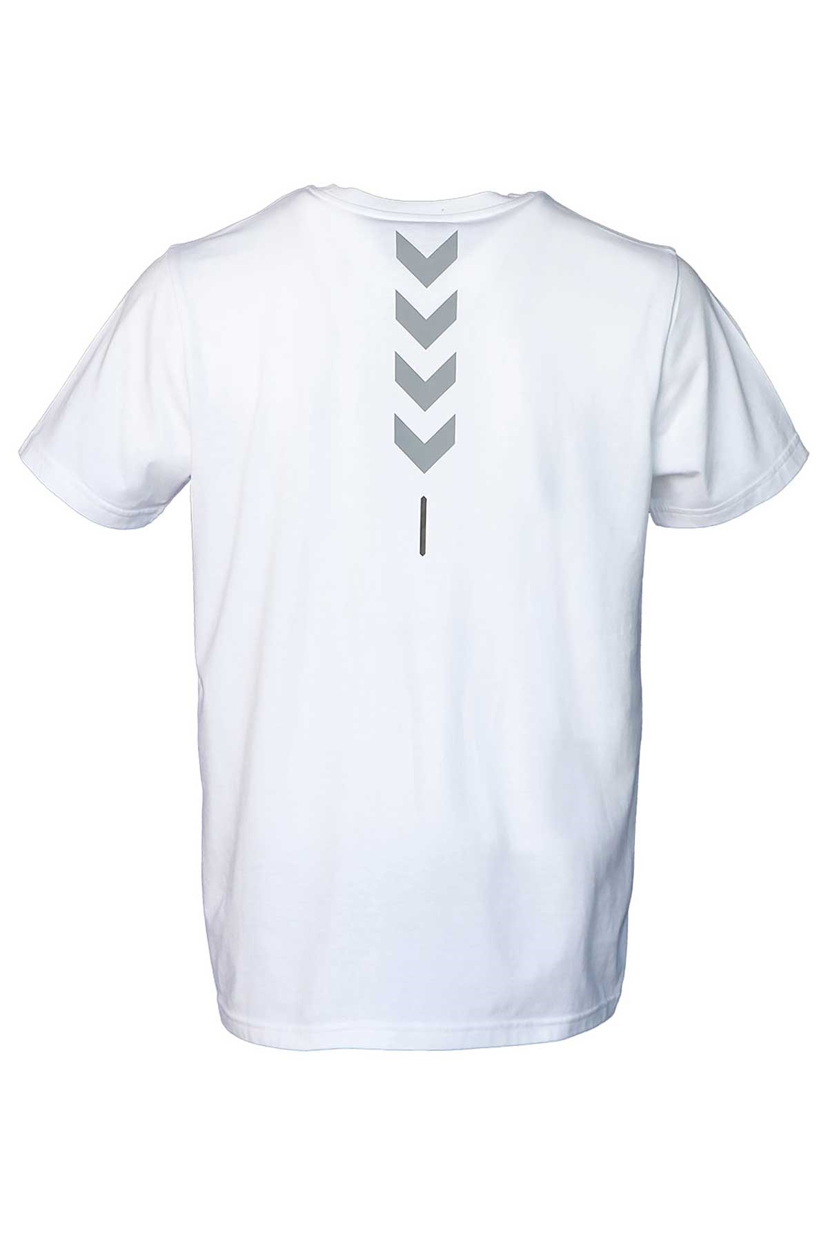 Hummel Callum Cotton Erkek Tişört 911614-9001 Beyaz