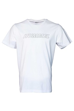 Hummel Callum Cotton Erkek Tişört 911614-9001 Beyaz