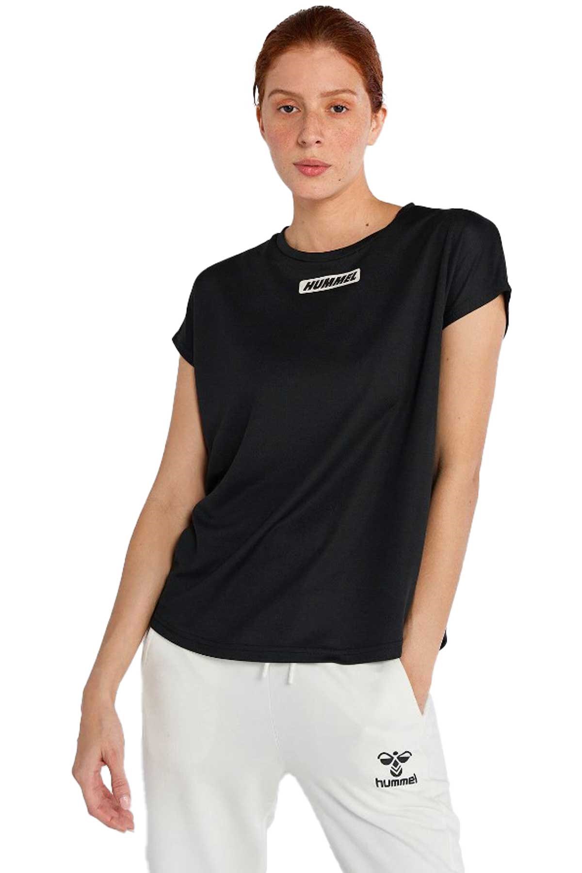 Hummel T-Te Tola Loose Kadın Tişört 911617-2001 Siyah