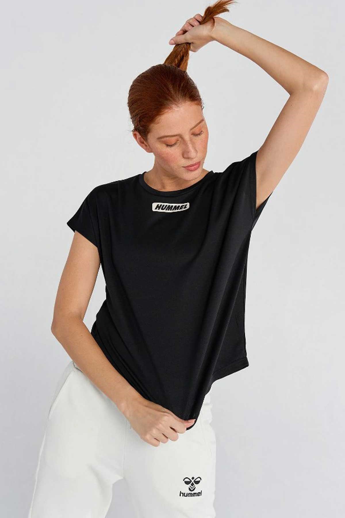 Hummel T-Te Tola Loose Kadın Tişört 911617-2001 Siyah
