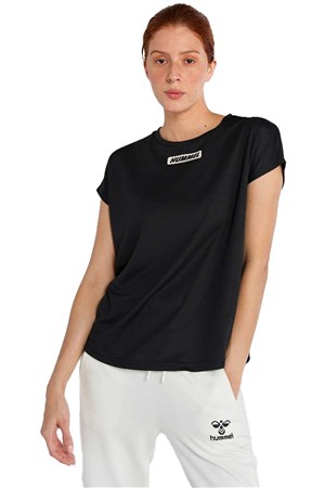 Hummel T-Te Tola Loose Kadın Tişört 911617-2001 Siyah