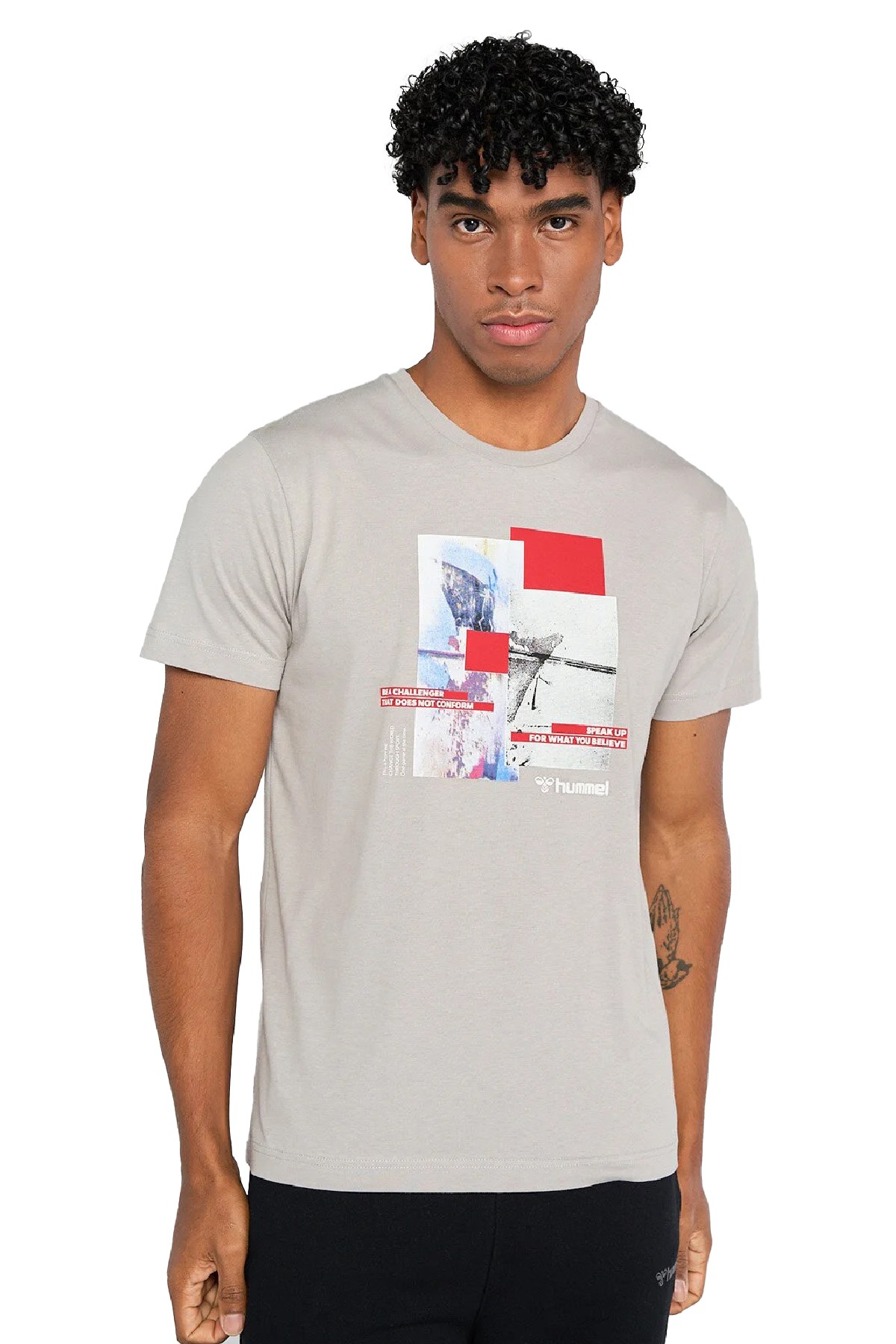 Hummel Jarvan Erkek Tişört 911640-2540 Gri