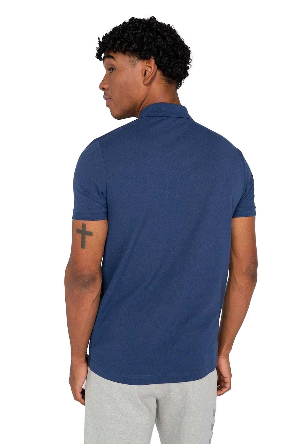 Hummel Leon Polo Erkek Tişört 911655-7045 Mavi