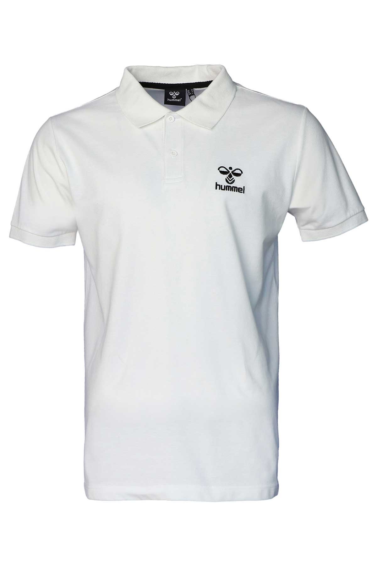 Hummel Leon Polo Erkek Tişört 911655-9003 Beyaz