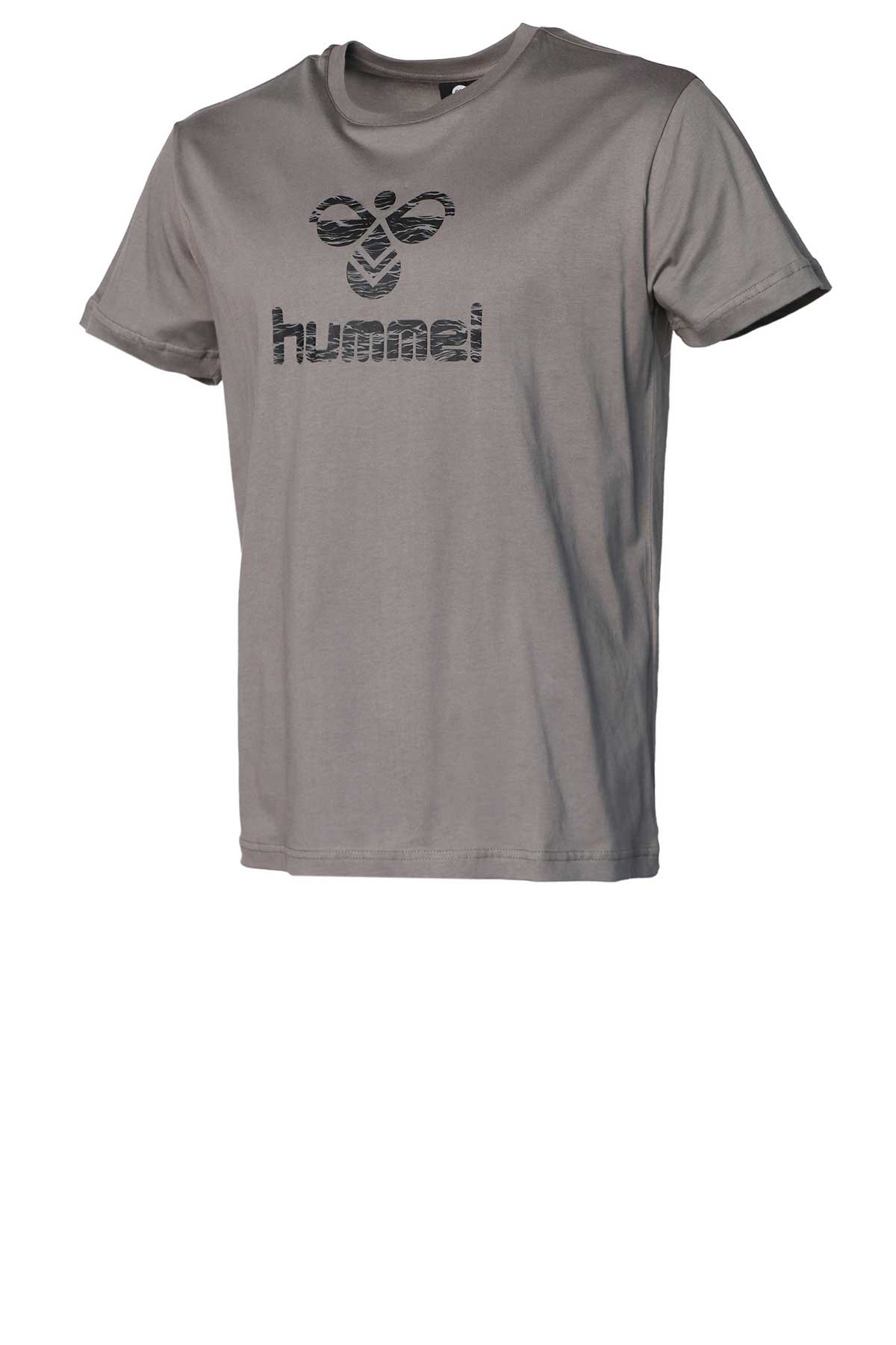 Hummel Huxley Erkek Tişört 911666-2590 Gri
