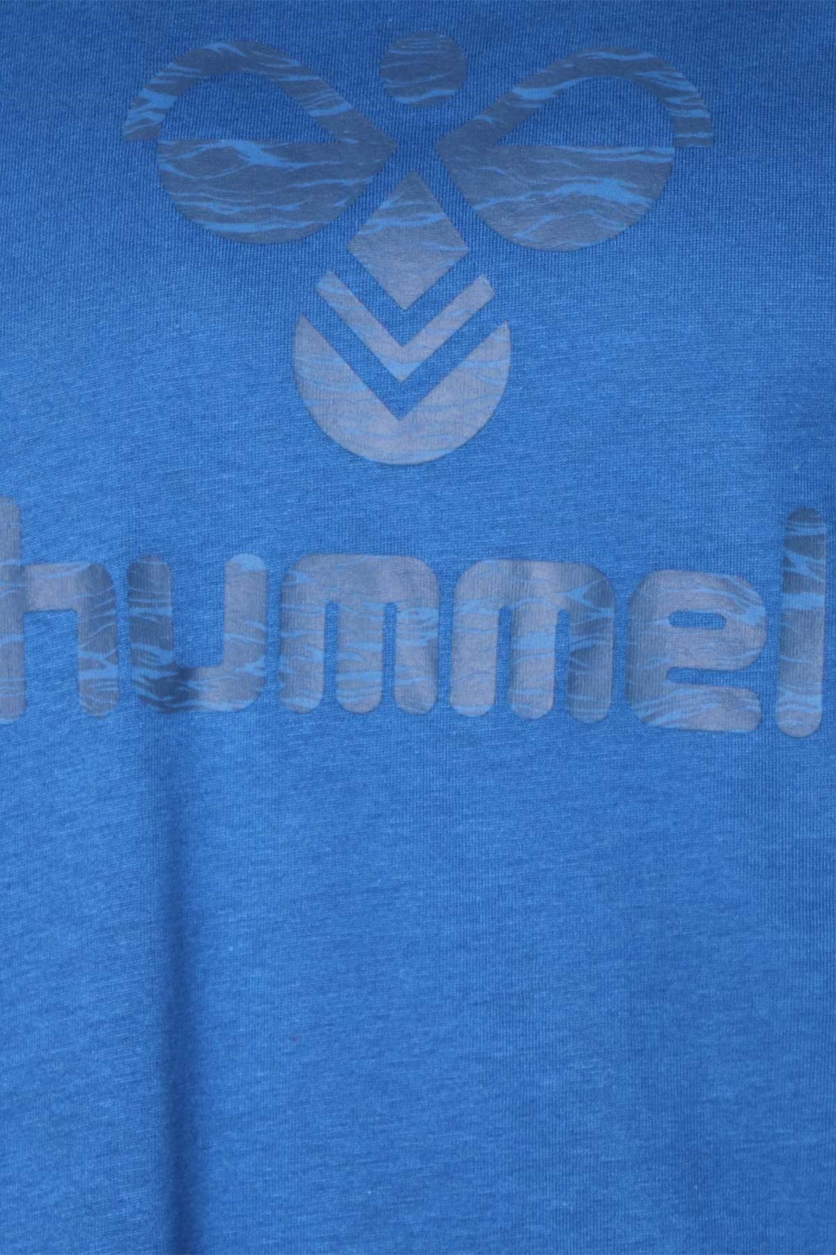 Hummel Huxley Erkek Tişört 911666-7045 Mavi