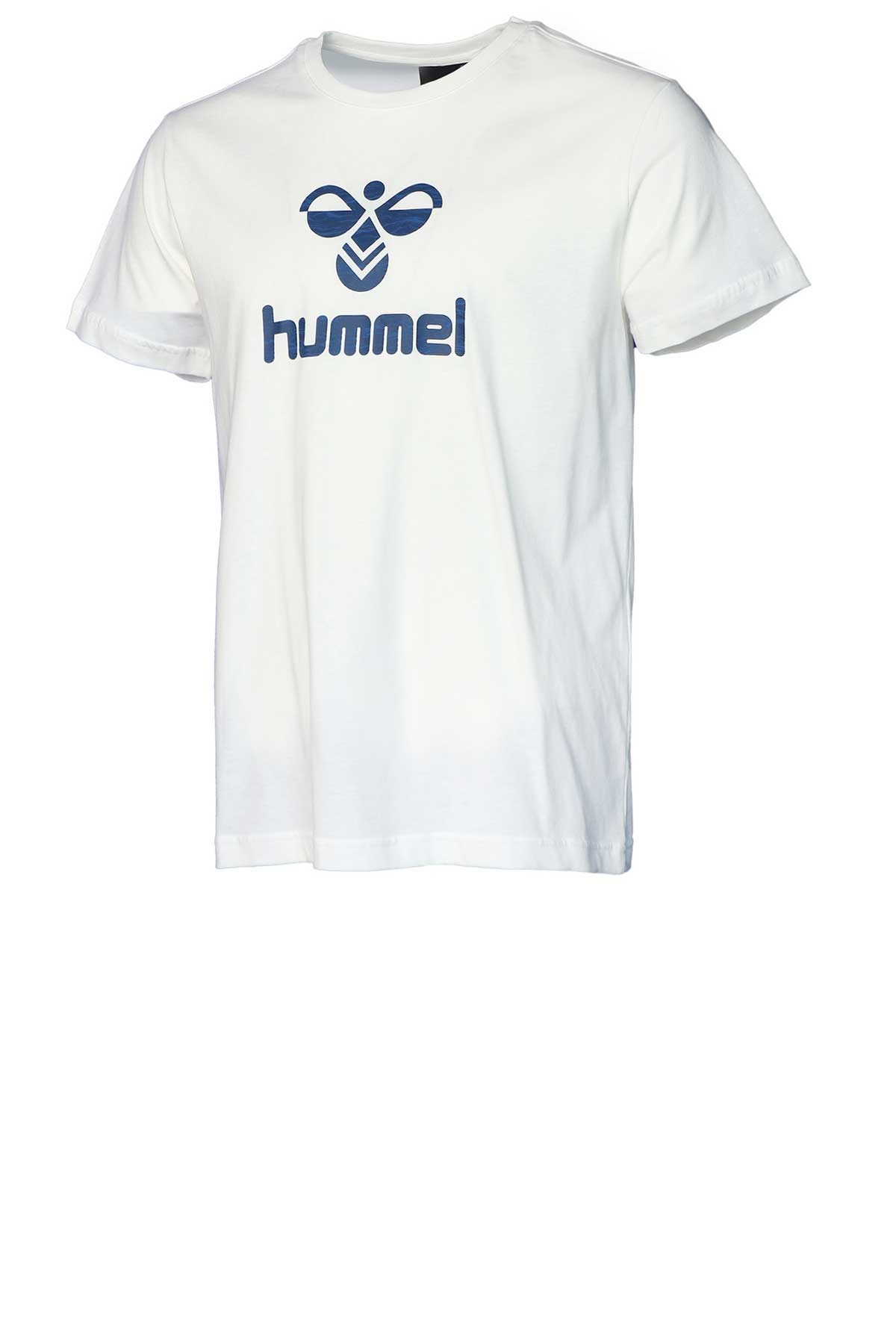 Hummel Huxley Erkek Tişört 911666-9003 Beyaz