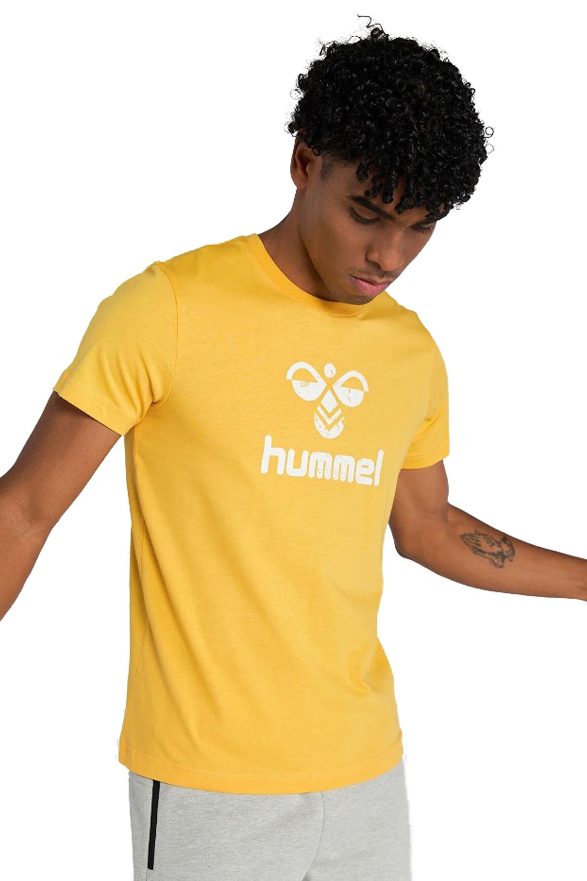 Hummel Leona Erkek Tişört 911667-2226 Sarı