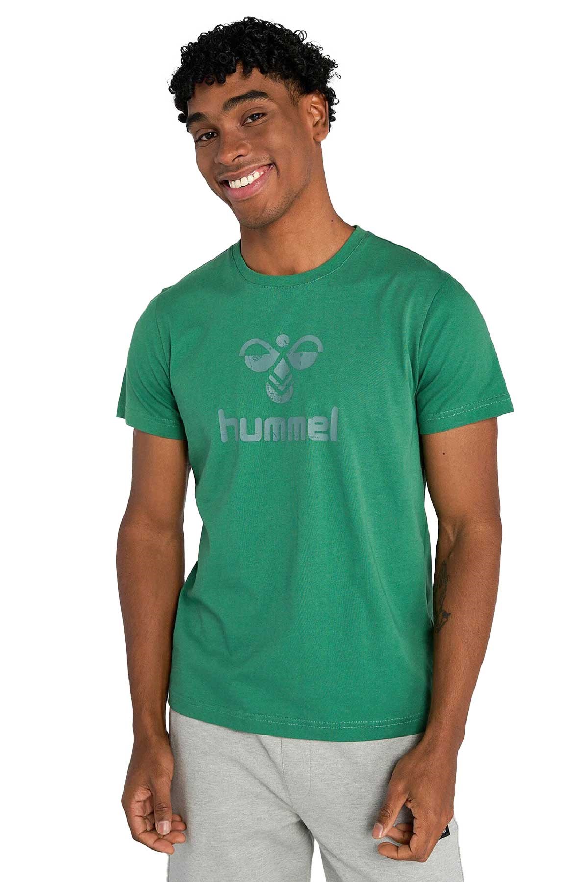 Hummel Leona Erkek Tişört 911667-6110 Yeşil