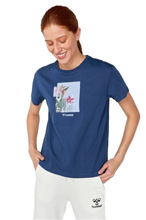 Hummel Nasus Kadın Tişört 911671-2223 Lacivert