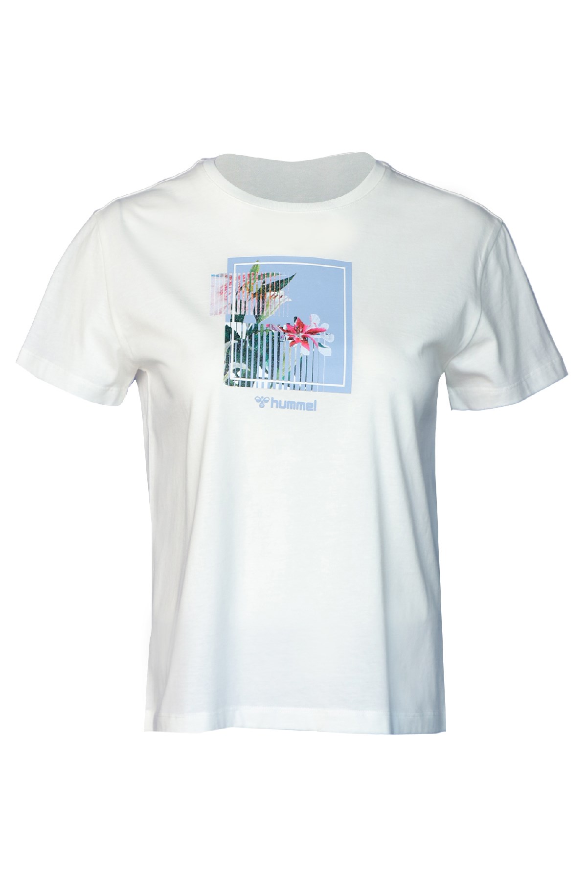 Hummel Nasus Kadın Tişört 911671-9003 Beyaz