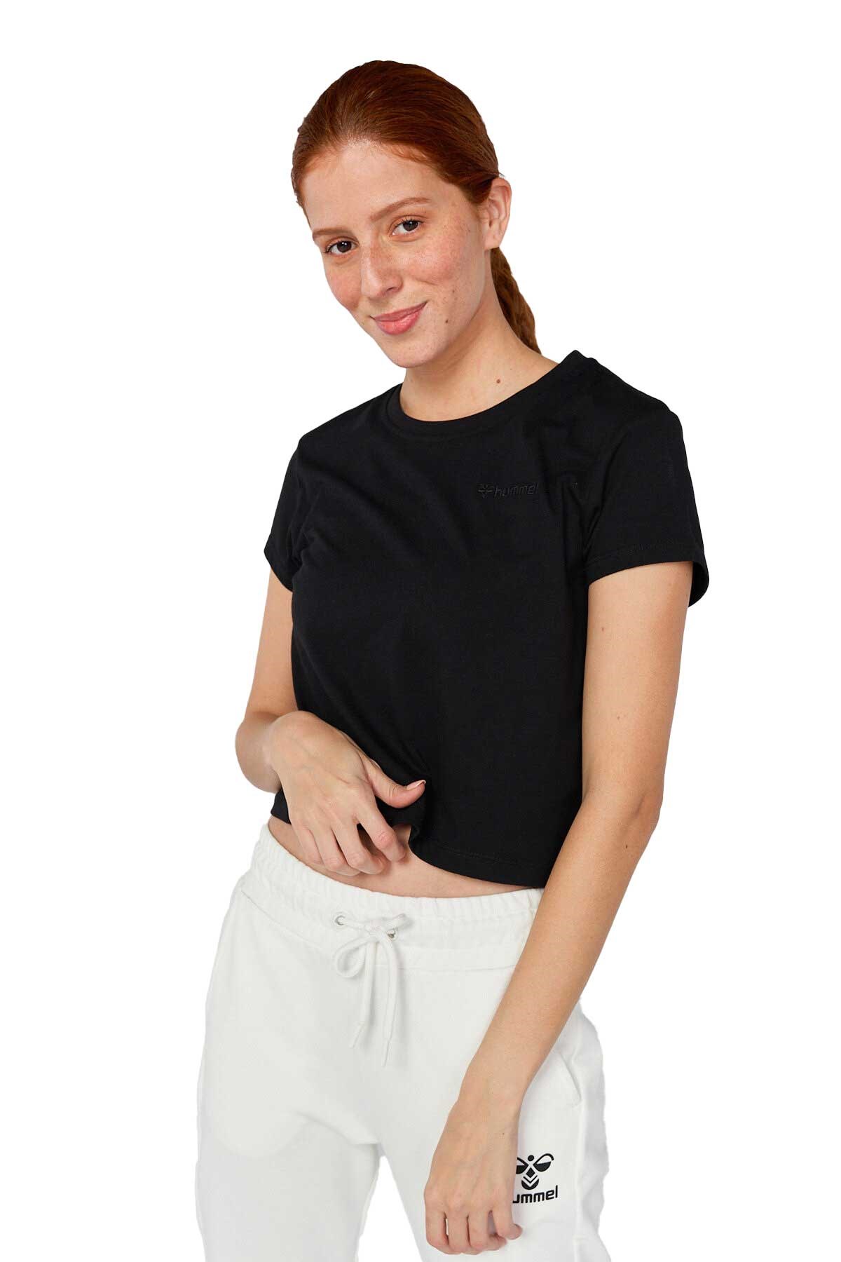 Hummel T-Mt Emmi Short Kadın Tişört 911681-2001 Siyah