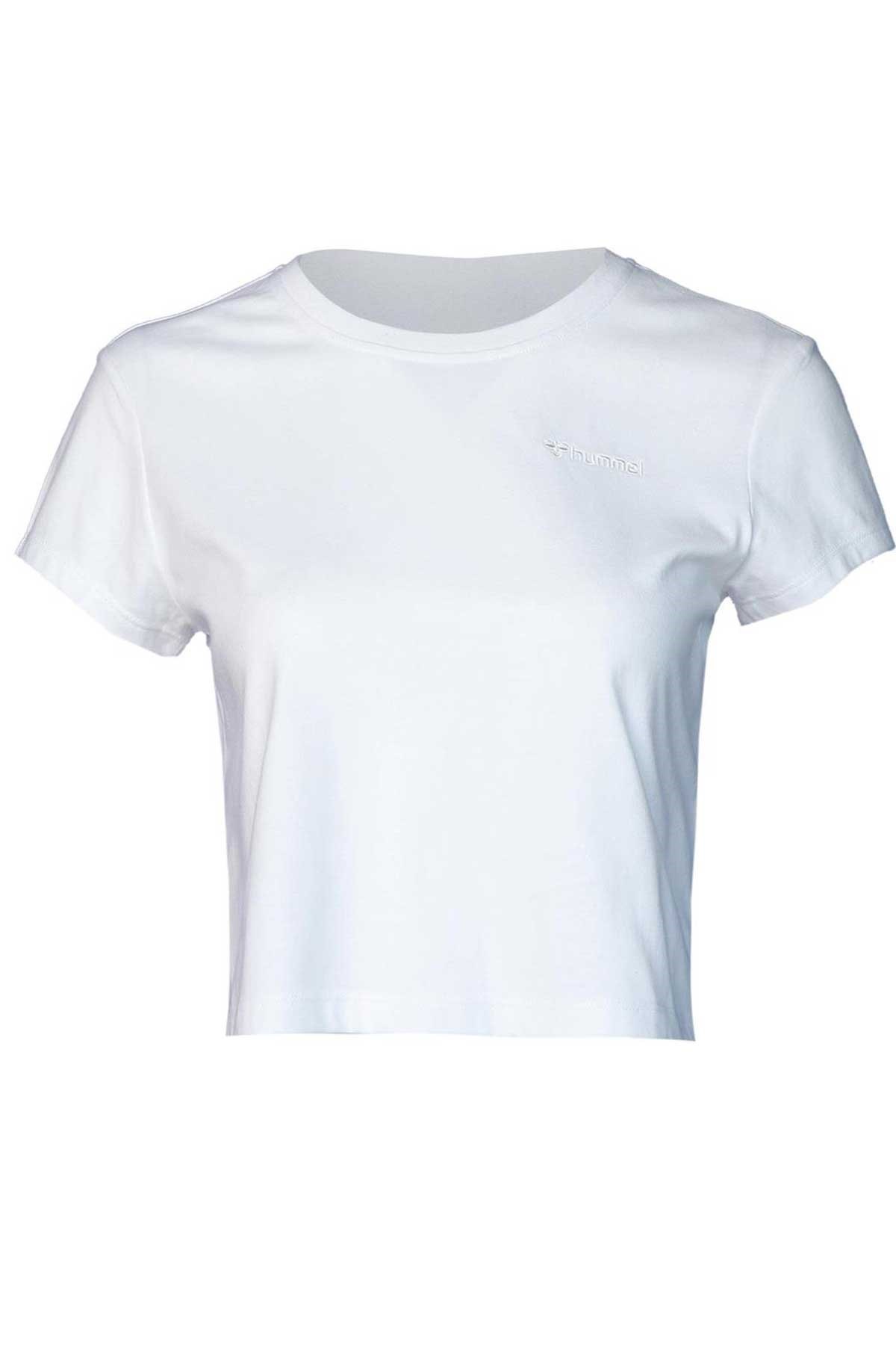 Hummel T-Mt Emmi Short Kadın Tişört 911681-9001 Beyaz