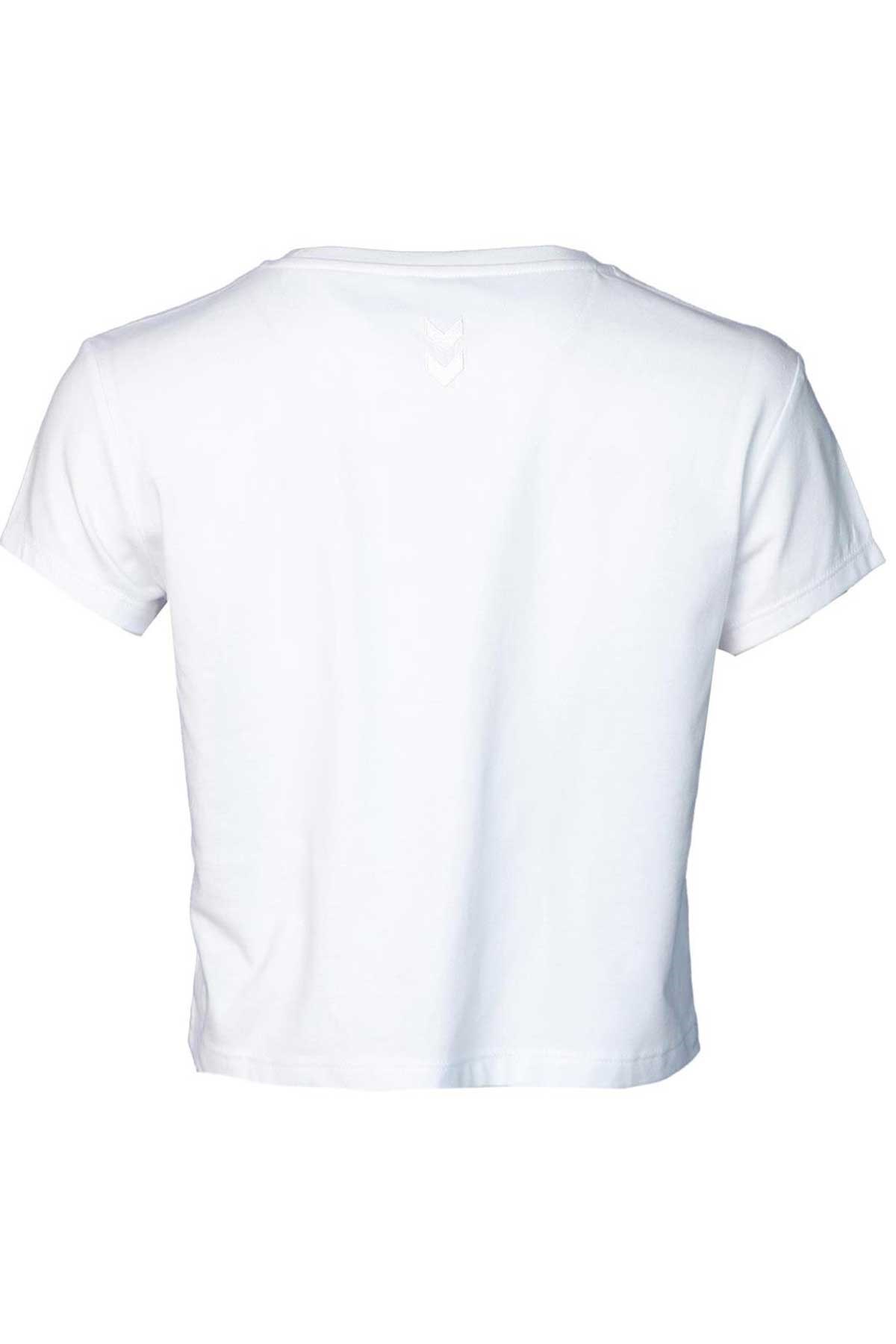 Hummel T-Mt Emmi Short Kadın Tişört 911681-9001 Beyaz