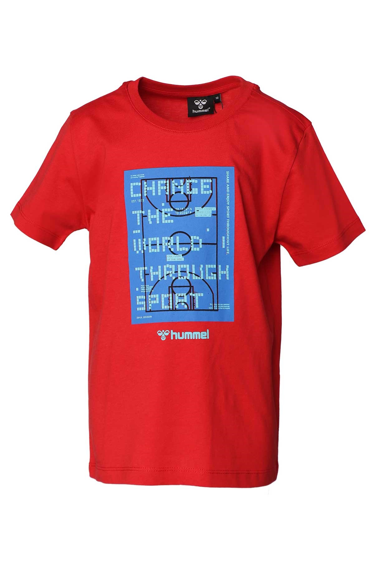 Hummel Trinity Çocuk Tişört 911683-2220 Kırmızı