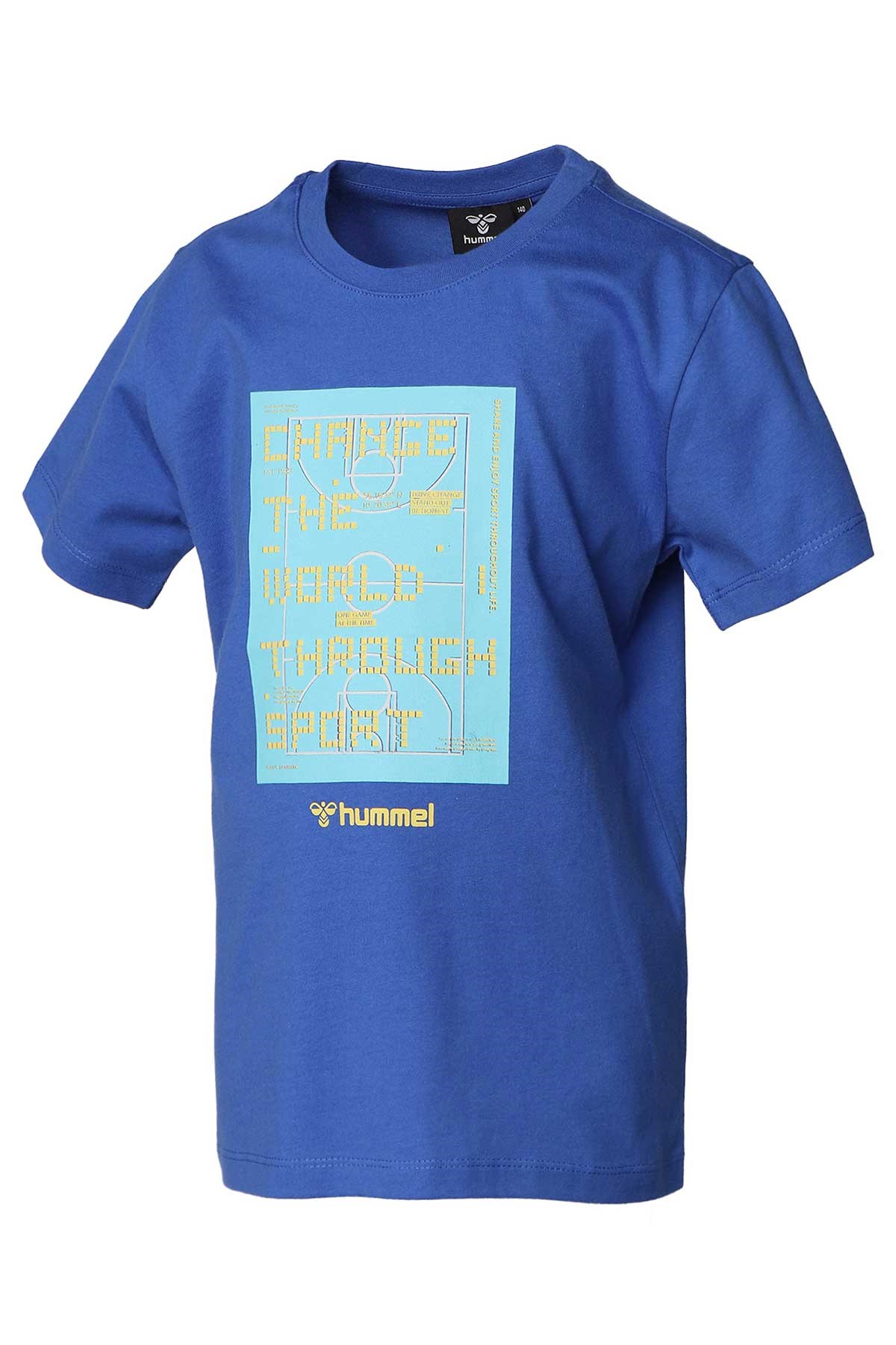 Hummel Trinity Çocuk Tişört 911683-7837 Mavi