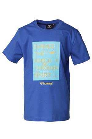 Hummel Trinity Çocuk Tişört 911683-7837 Mavi