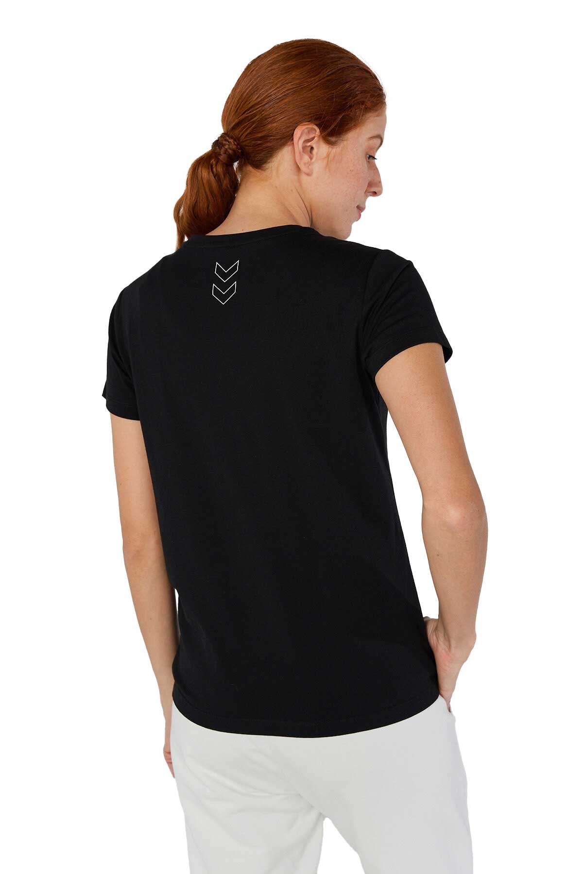 Hummel Mina Cotton Kadın Tişört 911706-2001 Siyah