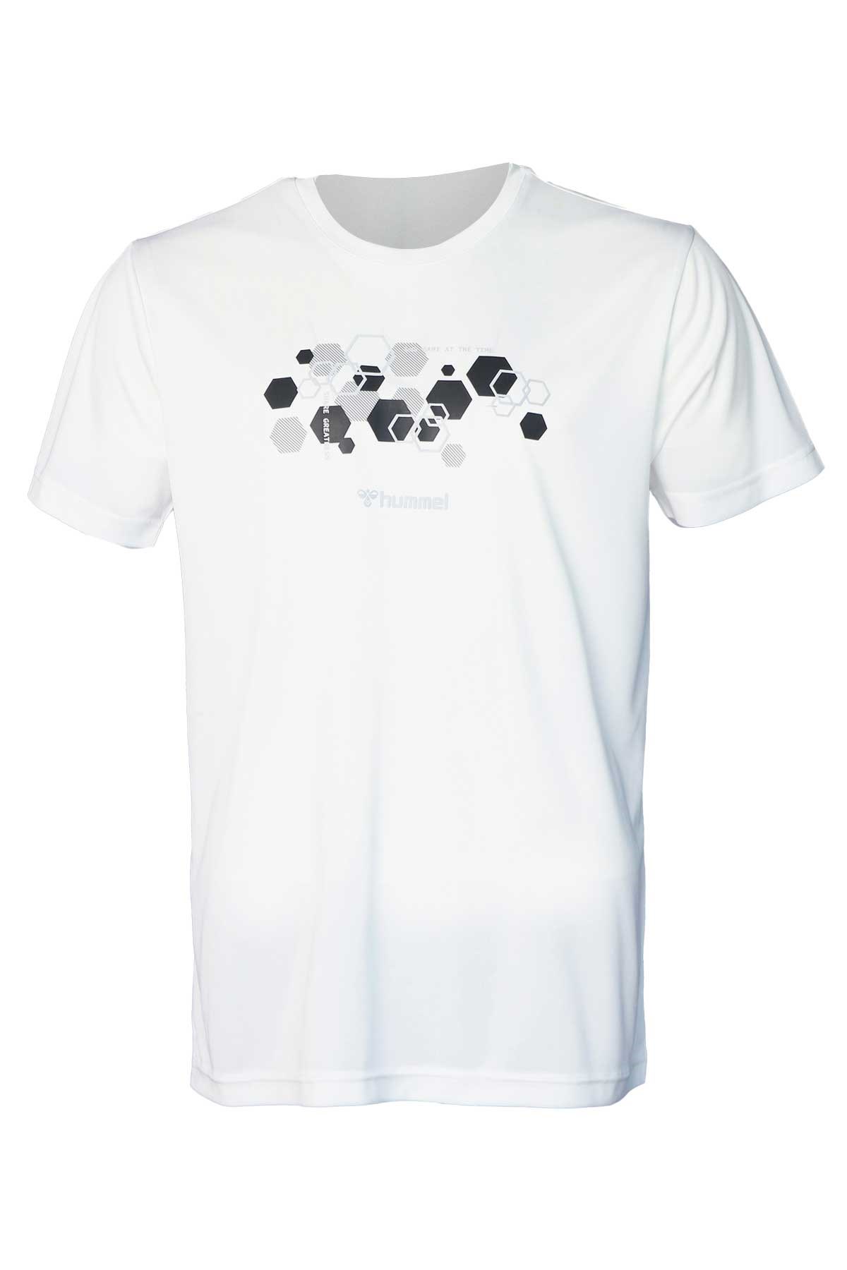 Hummel Veigar Erkek Tişört 911708-9003 Beyaz