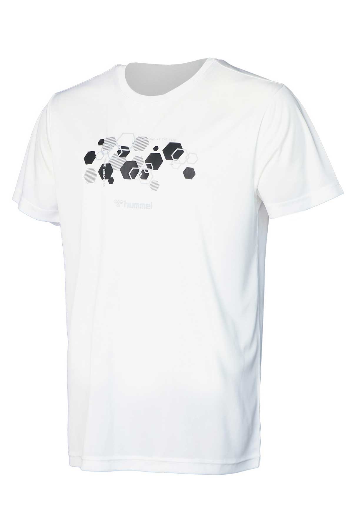 Hummel Veigar Erkek Tişört 911708-9003 Beyaz