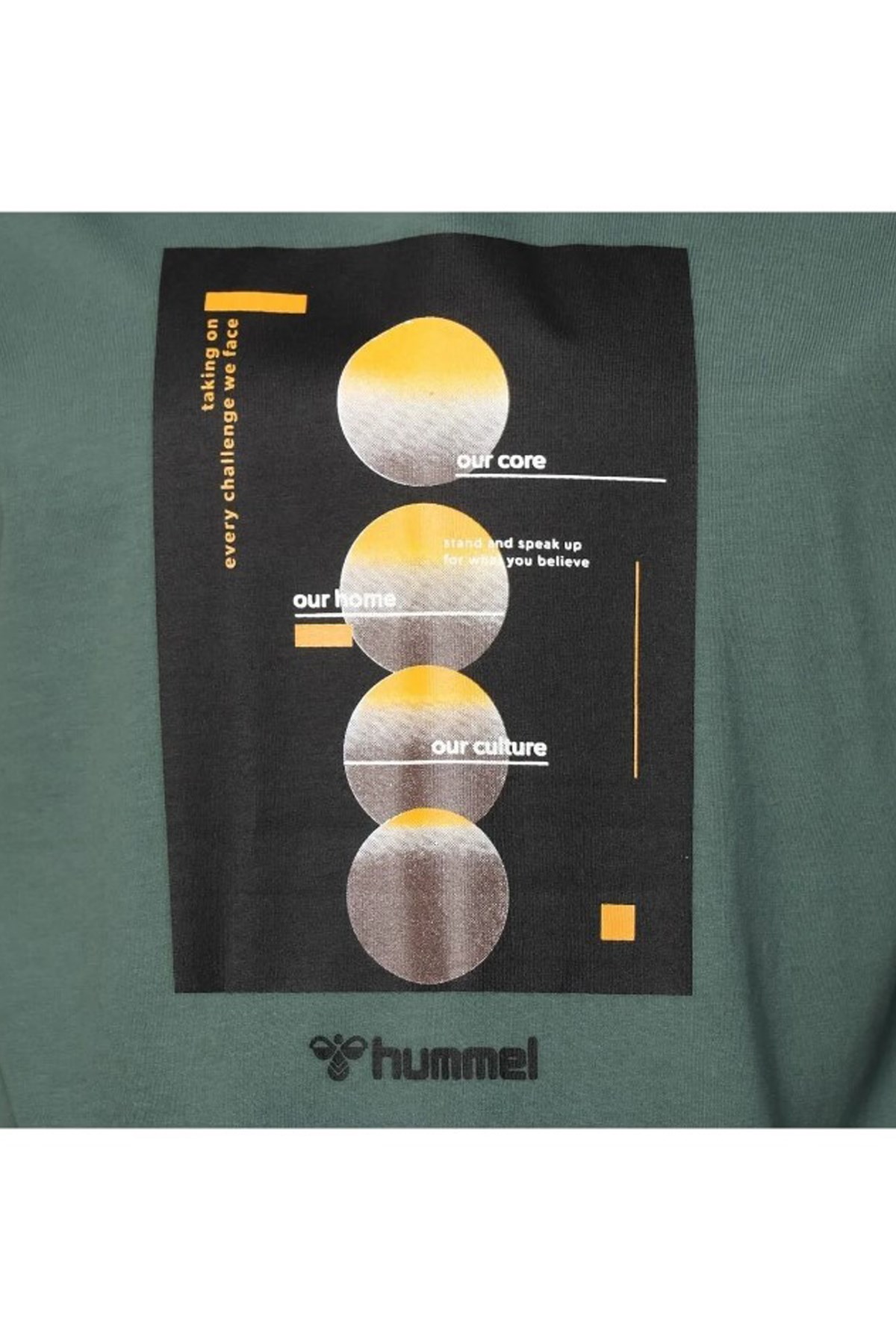 Hummel Slas Erkek Tişört 911753-9852 Yeşil