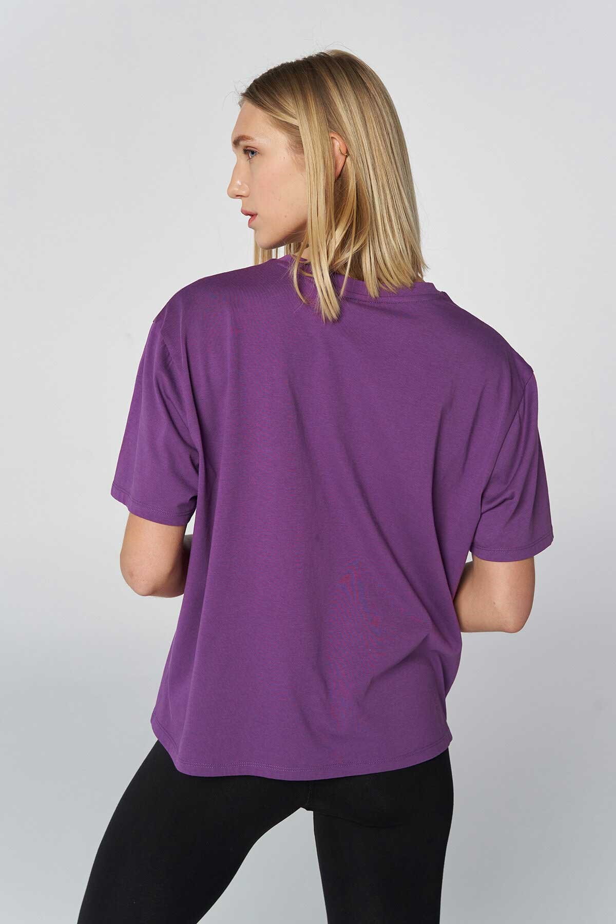 Hummel Wisteria Kadın Tişört 911766-3607 Mor