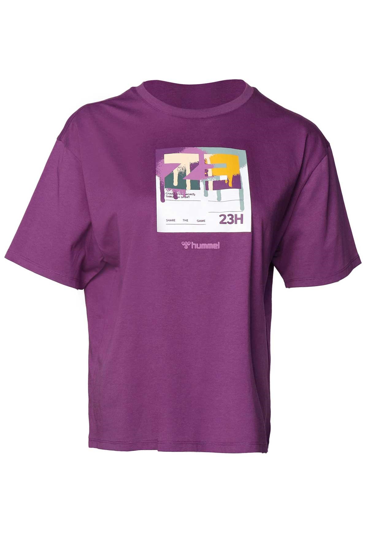 Hummel Wisteria Kadın Tişört 911766-3607 Mor