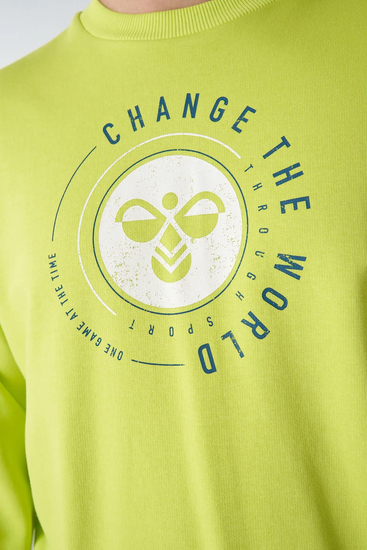 Hummel Fin Erkek Sweatshirt 911770-6102 Yeşil