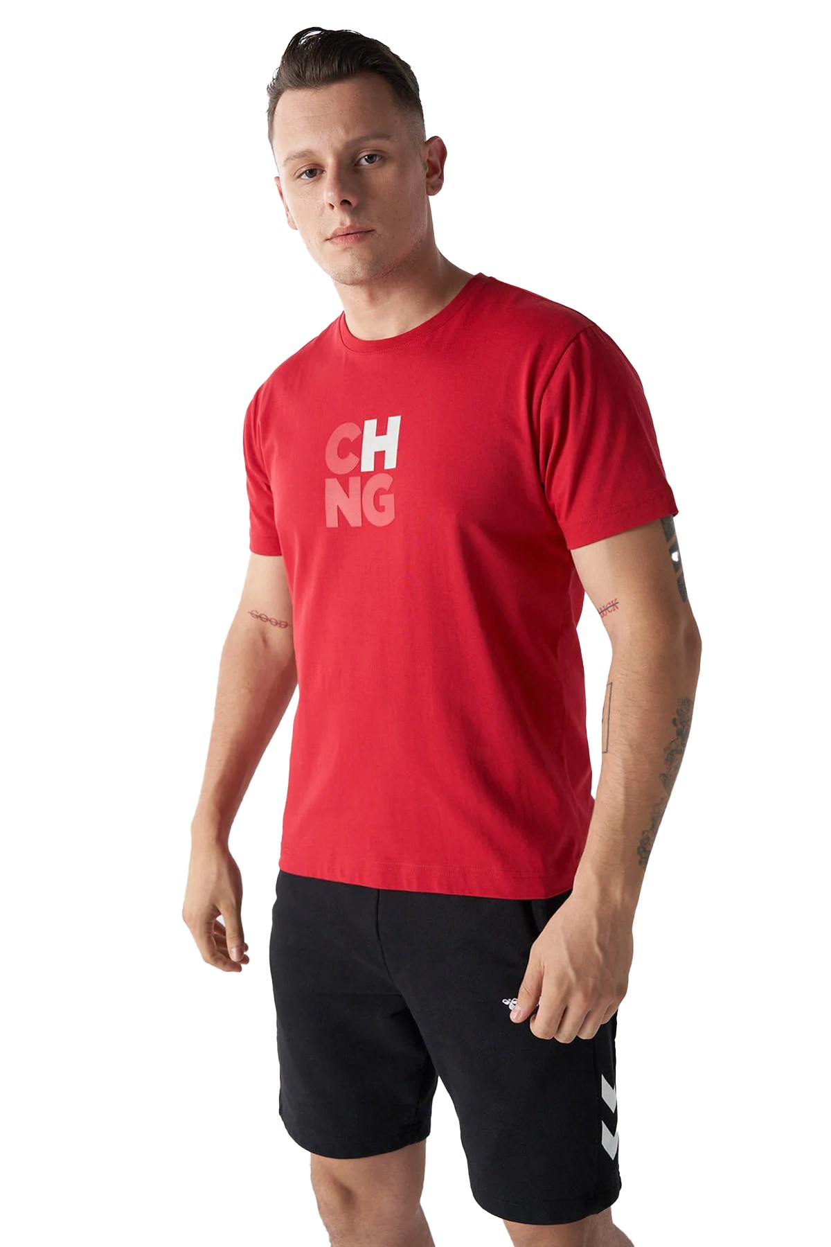 Hummel Change Erkek Tişört 911790-3658 Kırmızı