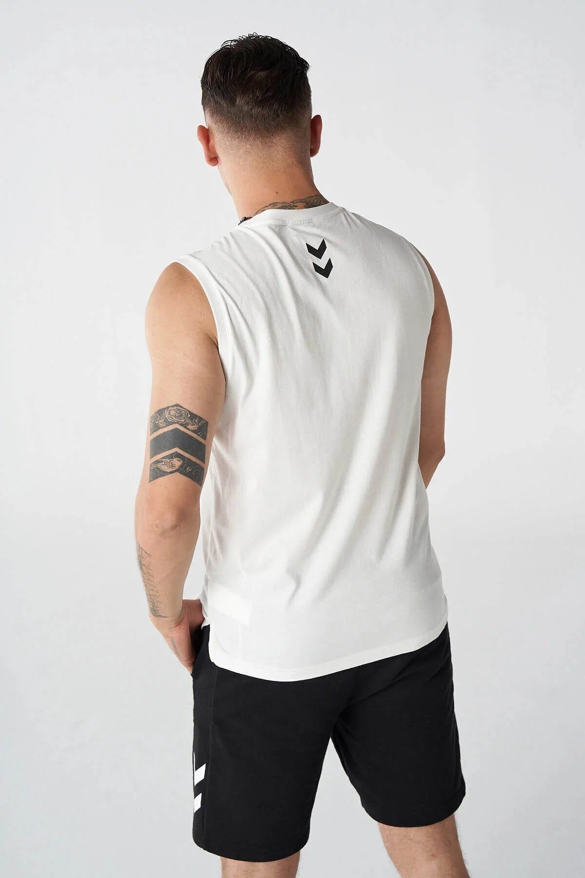 Hummel Drake Erkek Atlet 911796-9003 Beyaz