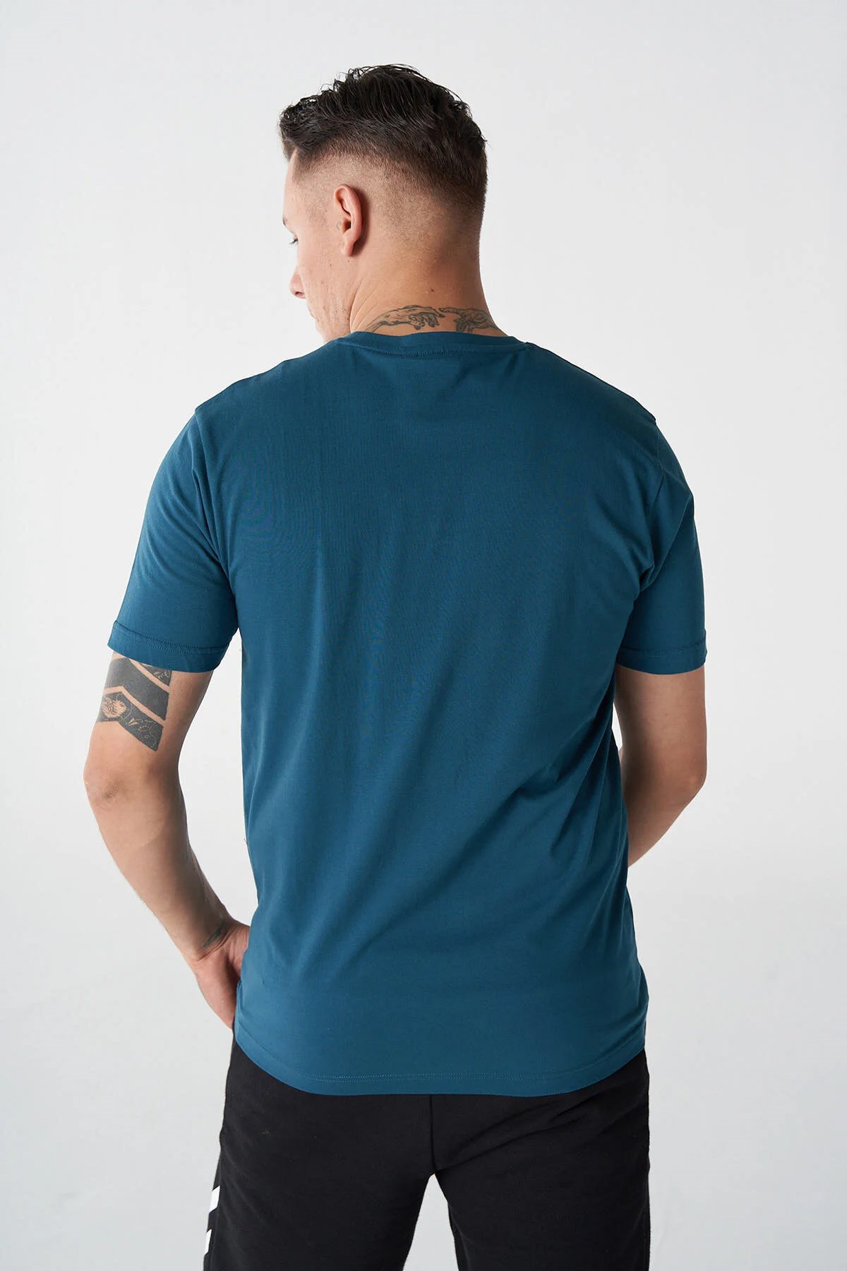 Hummel Godric Erkek Tişört 911801-7511 Mavi