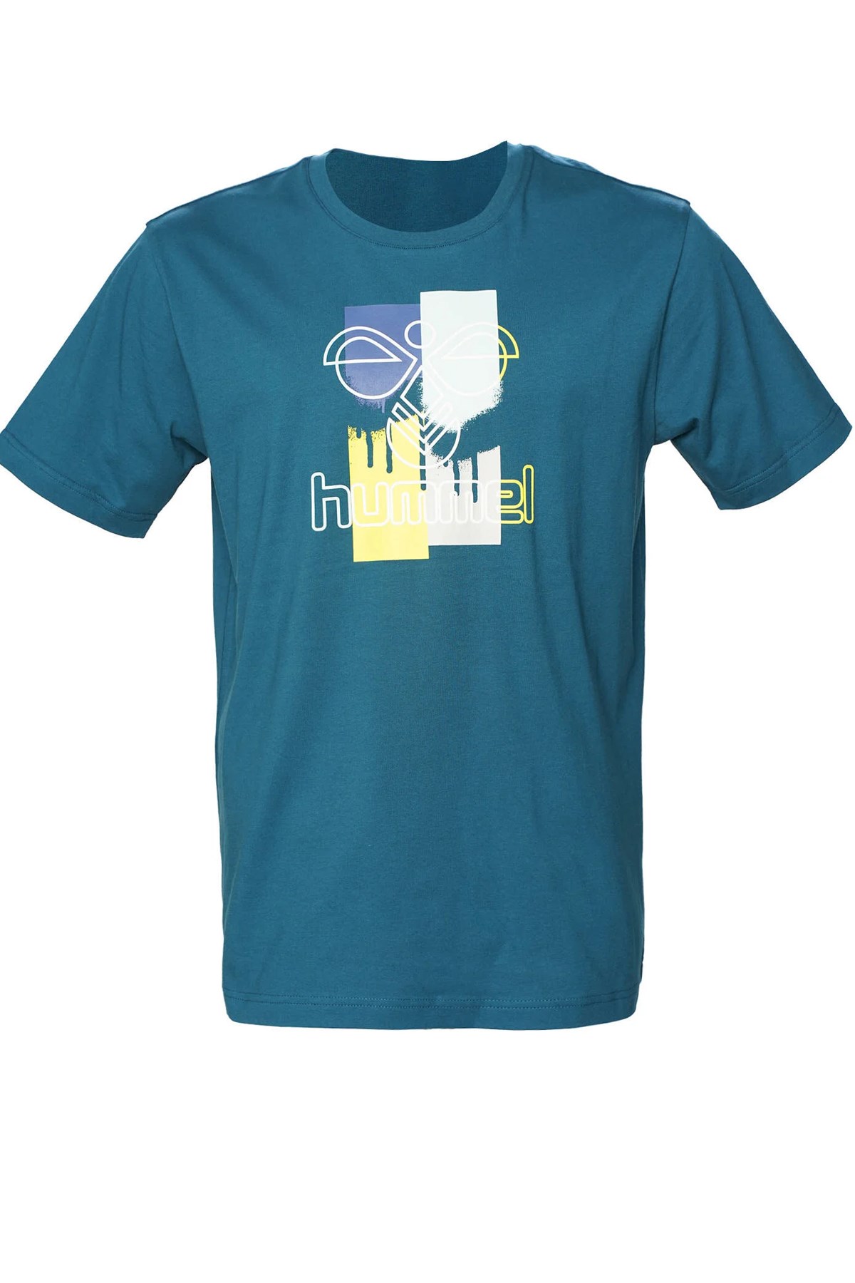 Hummel Godric Erkek Tişört 911801-7511 Mavi